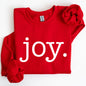 Joy, Classic Minimalist, Christmas, Winter, Snow, Santa, Sweatshirt