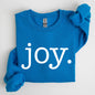 Joy, Classic Minimalist, Christmas, Winter, Snow, Santa, Sweatshirt