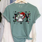 Joy, Dog Paw Print, Christmas, Comfort Colors, Tshirt