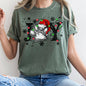 Joy, Dog Paw Print, Christmas, Comfort Colors, Tshirt