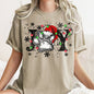 Joy, Dog Paw Print, Christmas, Comfort Colors, Tshirt