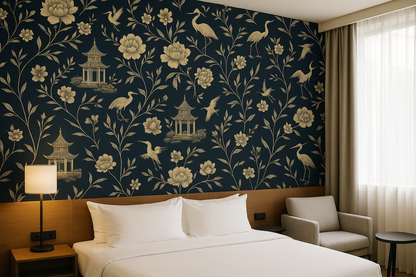 Chinoiserie Midnight Wallpaper
