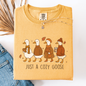 Just A Cozy Goose, Cute, Autumn, Fall, Pumpkin Spice, Comfort Colors T-Shirt