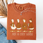 Just A Cozy Goose, Cute, Autumn, Fall, Pumpkin Spice, Comfort Colors T-Shirt