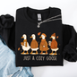 Just A Cozy Goose, Cute, Autumn, Fall, Pumpkin Spice Sweatshirt