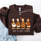 Just A Cozy Goose, Cute, Autumn, Fall, Pumpkin Spice Sweatshirt
