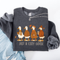 Just A Cozy Goose, Cute, Autumn, Fall, Pumpkin Spice Sweatshirt