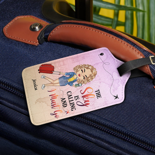 Just A Girl Boy Who Loves Traveling - Personalized Luggage Tag - Gift For Him, Her, Traveling Lovers