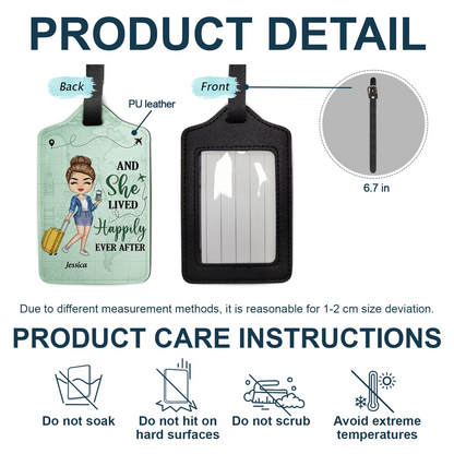 Just A Girl Boy Who Loves Traveling - Personalized Luggage Tag - Gift For Him, Her, Traveling Lovers