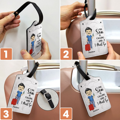 Just A Girl Boy Who Loves Traveling - Personalized Luggage Tag - Gift For Him, Her, Traveling Lovers