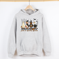 Just A Spooky Goose, Checkered, Halloween, Spooky, Graphic Hoodie, Hooded Sweatshirt