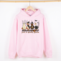 Just A Spooky Goose, Checkered, Halloween, Spooky, Graphic Hoodie, Hooded Sweatshirt