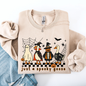 Just A Spooky Goose, Checkered, Halloween, Spooky Sweatshirt