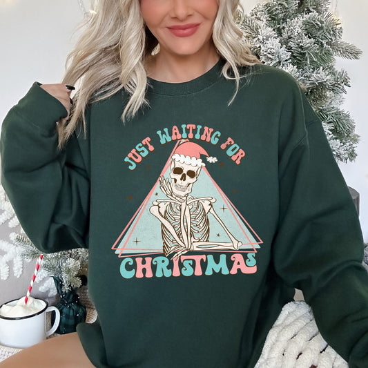 Just Waiting For Christmas, Skeleton Sweatshirt