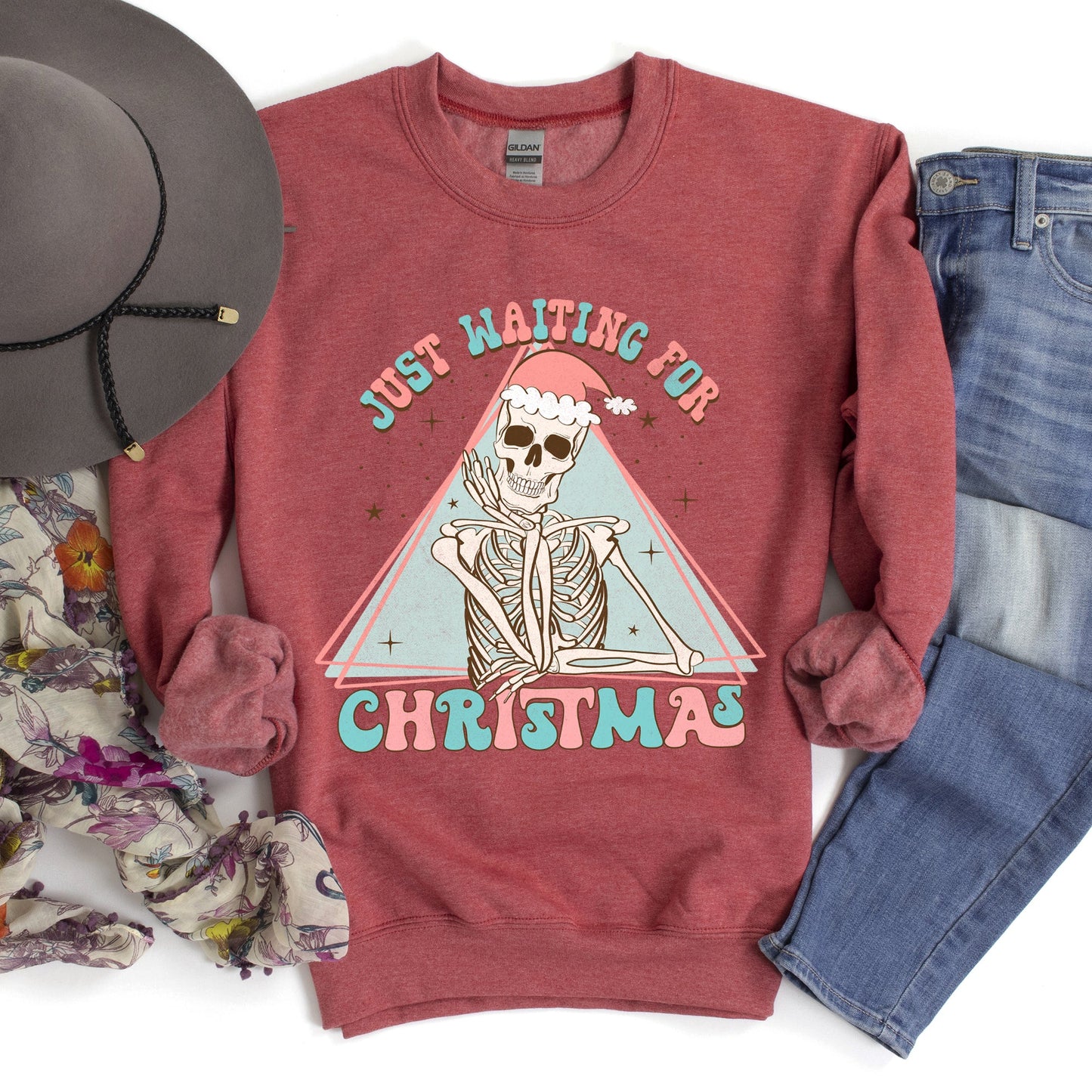 Just Waiting For Christmas, Skeleton Sweatshirt