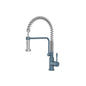 Flusso K.1200 Caso - Semi-Professional Dual Spray Stainless Steel Kitchen Faucet With Pull Out
