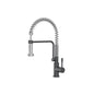 Flusso K.1200 Caso - Semi-Professional Dual Spray Stainless Steel Kitchen Faucet With Pull Out