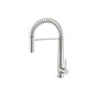 Flusso K.1230 Dixie - Semi-Professional Dual Spray Stainless Steel Kitchen Faucet With Pull Out