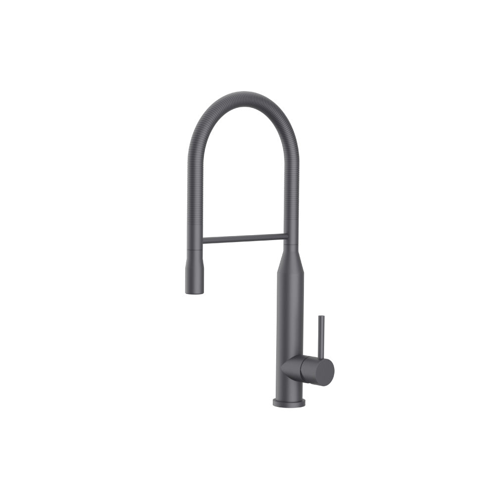 Flusso K.1260 Glatt - Semi-Professional Dual Spray Stainless Steel Kitchen Faucet With Pull Out