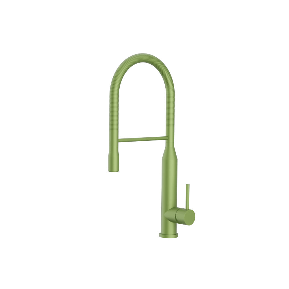 Flusso K.1260 Glatt - Semi-Professional Dual Spray Stainless Steel Kitchen Faucet With Pull Out