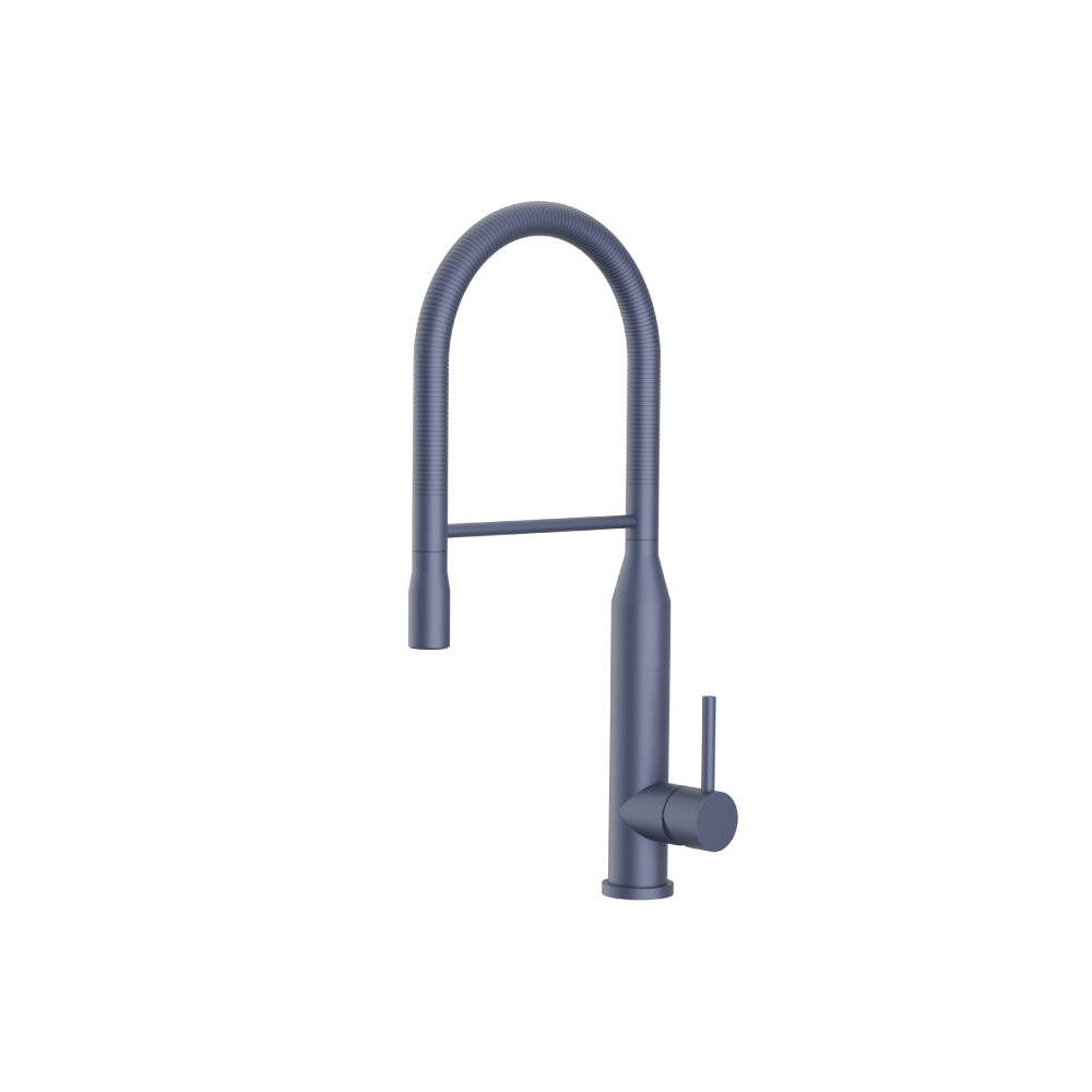 Flusso K.1260 Glatt - Semi-Professional Dual Spray Stainless Steel Kitchen Faucet With Pull Out