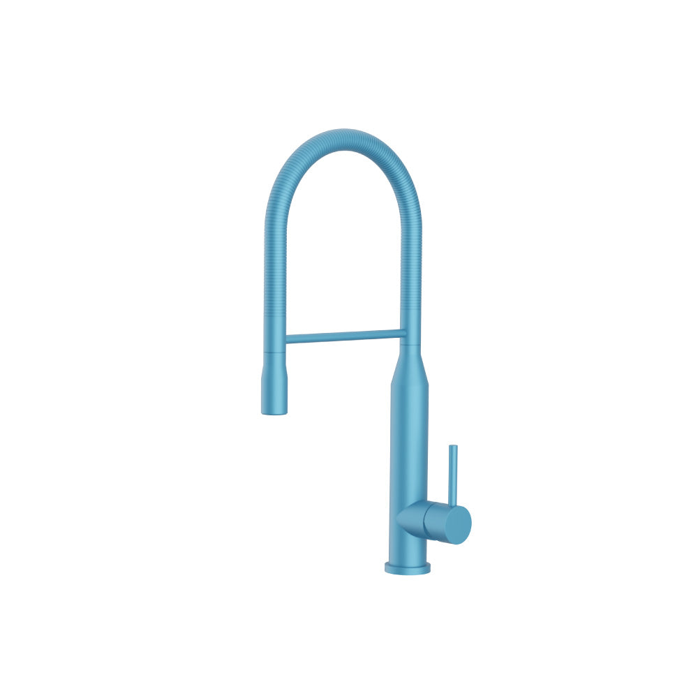 Flusso K.1260 Glatt - Semi-Professional Dual Spray Stainless Steel Kitchen Faucet With Pull Out