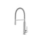 Flusso K.1260 Glatt - Semi-Professional Dual Spray Stainless Steel Kitchen Faucet With Pull Out