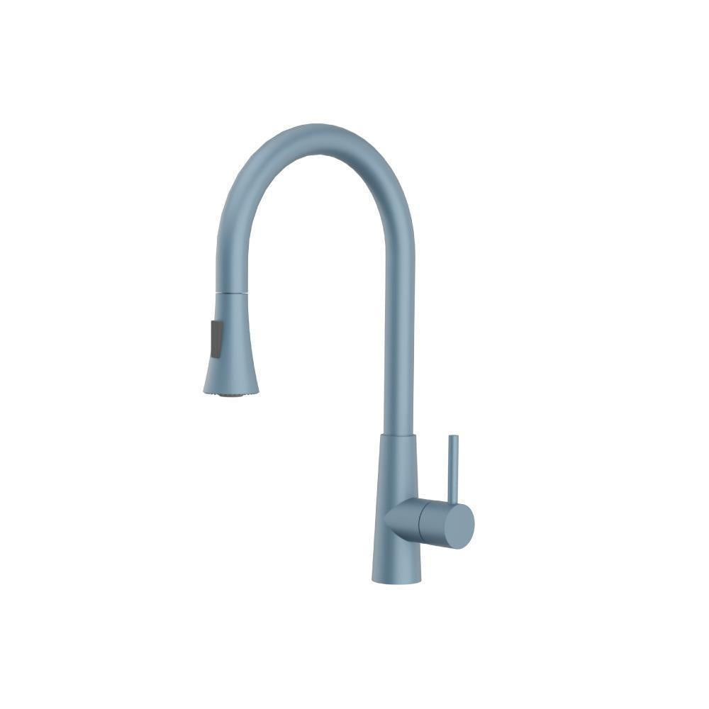 Flusso K.1290 Zest - Dual Spray Stainless Steel Kitchen Faucet With Pull Out