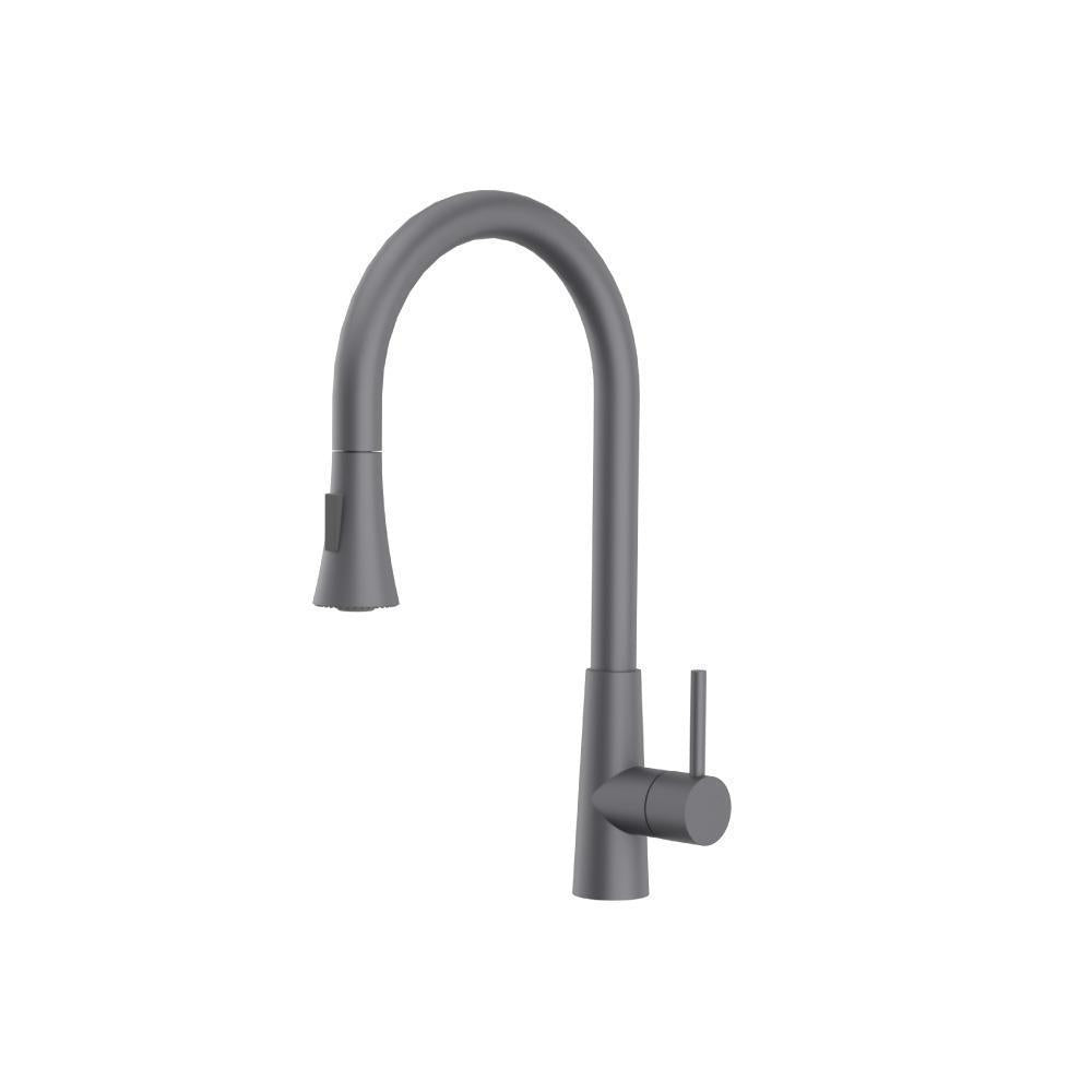 Flusso K.1290 Zest - Dual Spray Stainless Steel Kitchen Faucet With Pull Out