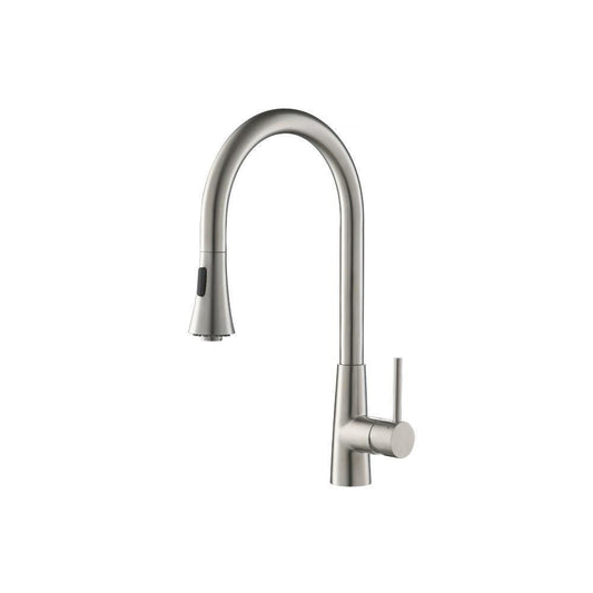 Flusso K.1290 Zest - Dual Spray Stainless Steel Kitchen Faucet With Pull Out