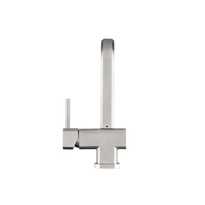 Flusso K.1300 Cito - Dual Spray Polished Steel Kitchen Faucet With Pull Out