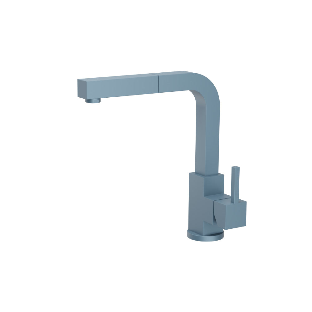 Flusso K.1330 Deus - Dual Spray Stainless Steel Kitchen Faucet With Pull Out