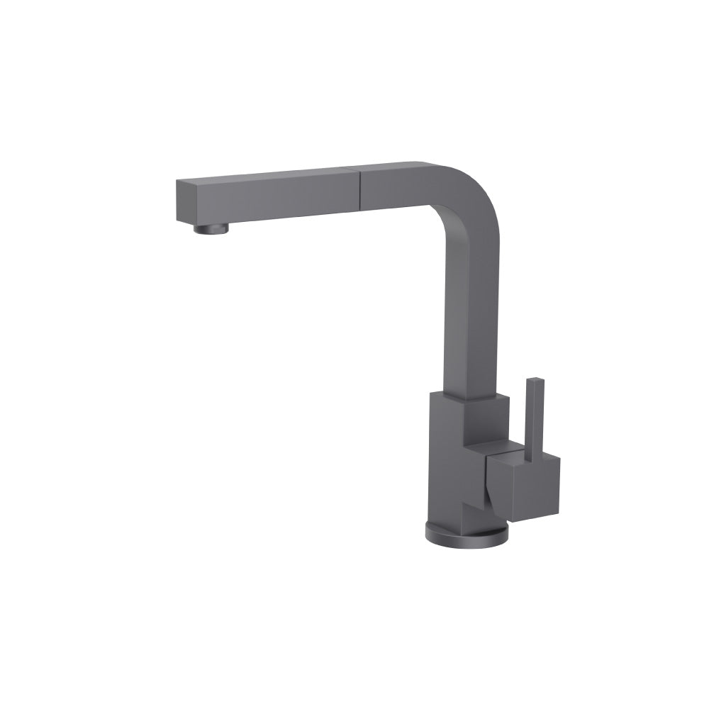 Flusso K.1330 Deus - Dual Spray Stainless Steel Kitchen Faucet With Pull Out