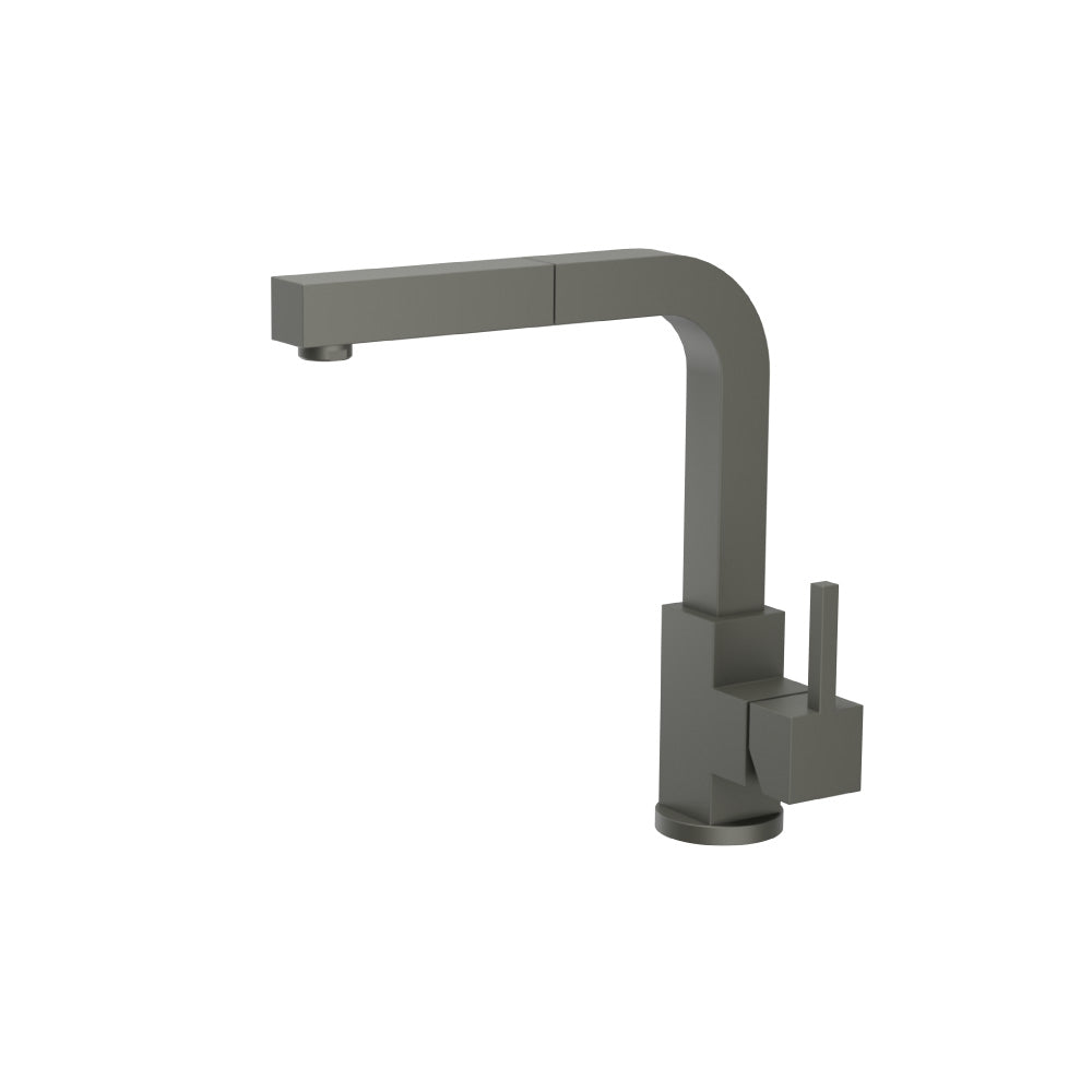 Flusso K.1330 Deus - Dual Spray Stainless Steel Kitchen Faucet With Pull Out