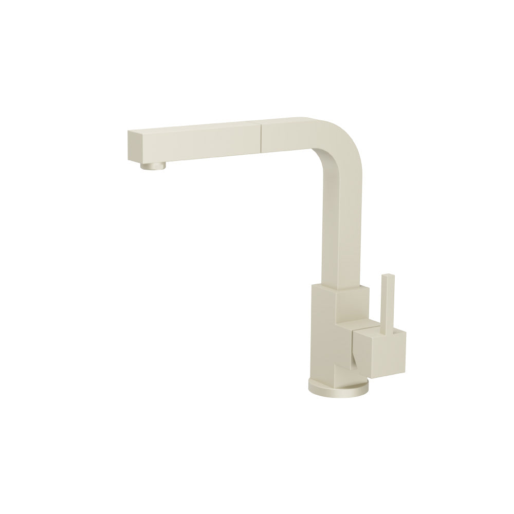 Flusso K.1330 Deus - Dual Spray Stainless Steel Kitchen Faucet With Pull Out