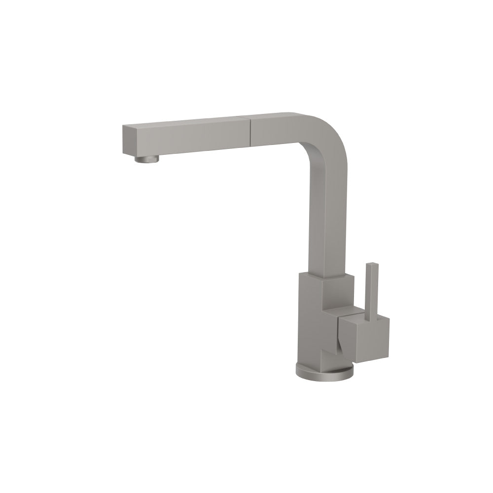 Flusso K.1330 Deus - Dual Spray Stainless Steel Kitchen Faucet With Pull Out