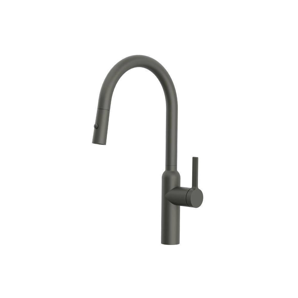 Flusso K.1360 Ziel - Dual Spray Stainless Steel Kitchen Faucet With Pull Out