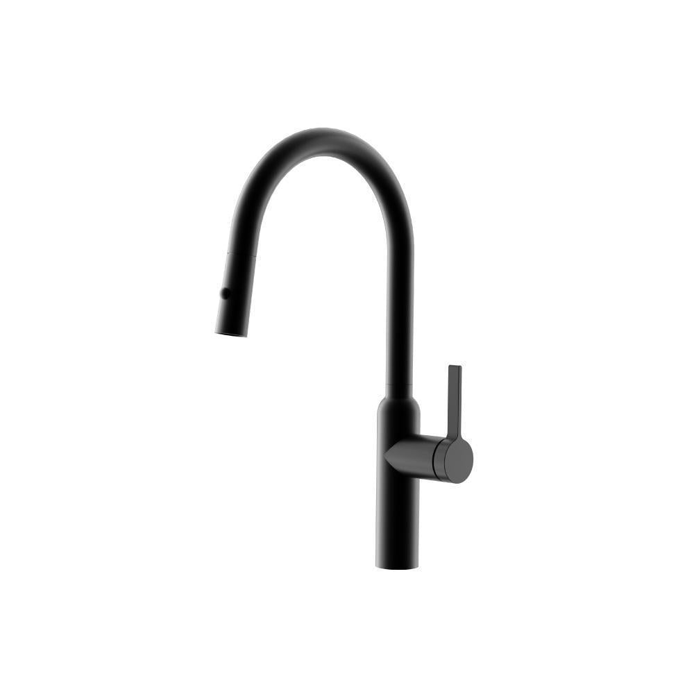 Flusso K.1360 Ziel - Dual Spray Stainless Steel Kitchen Faucet With Pull Out
