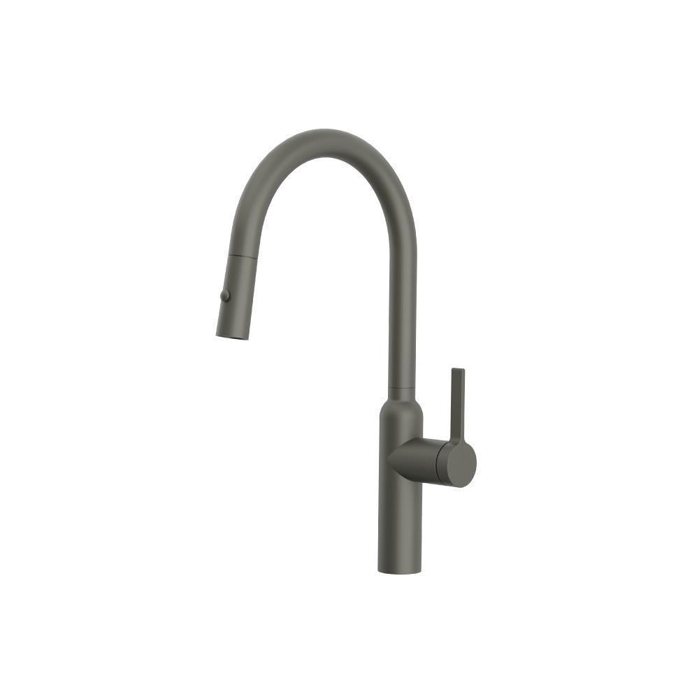 Flusso K.1360 Ziel - Dual Spray Stainless Steel Kitchen Faucet With Pull Out