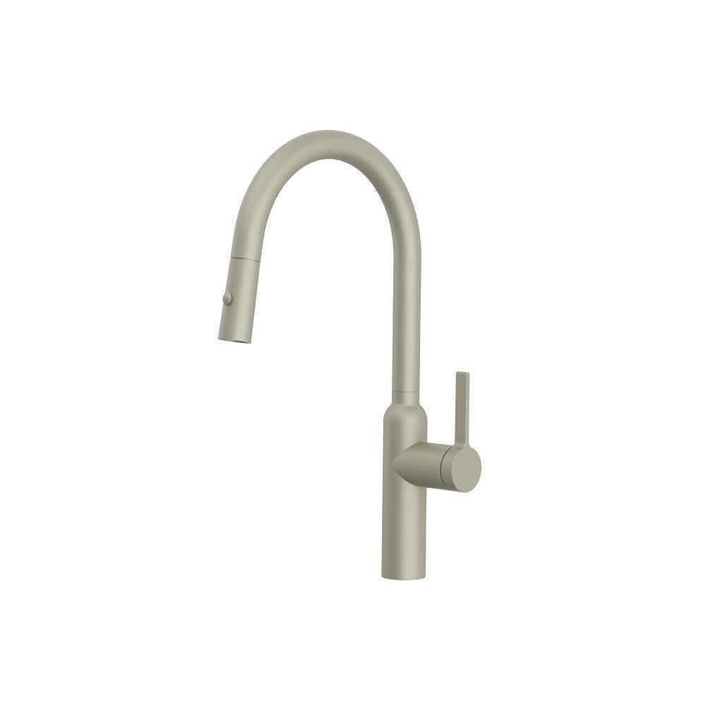 Flusso K.1360 Ziel - Dual Spray Stainless Steel Kitchen Faucet With Pull Out
