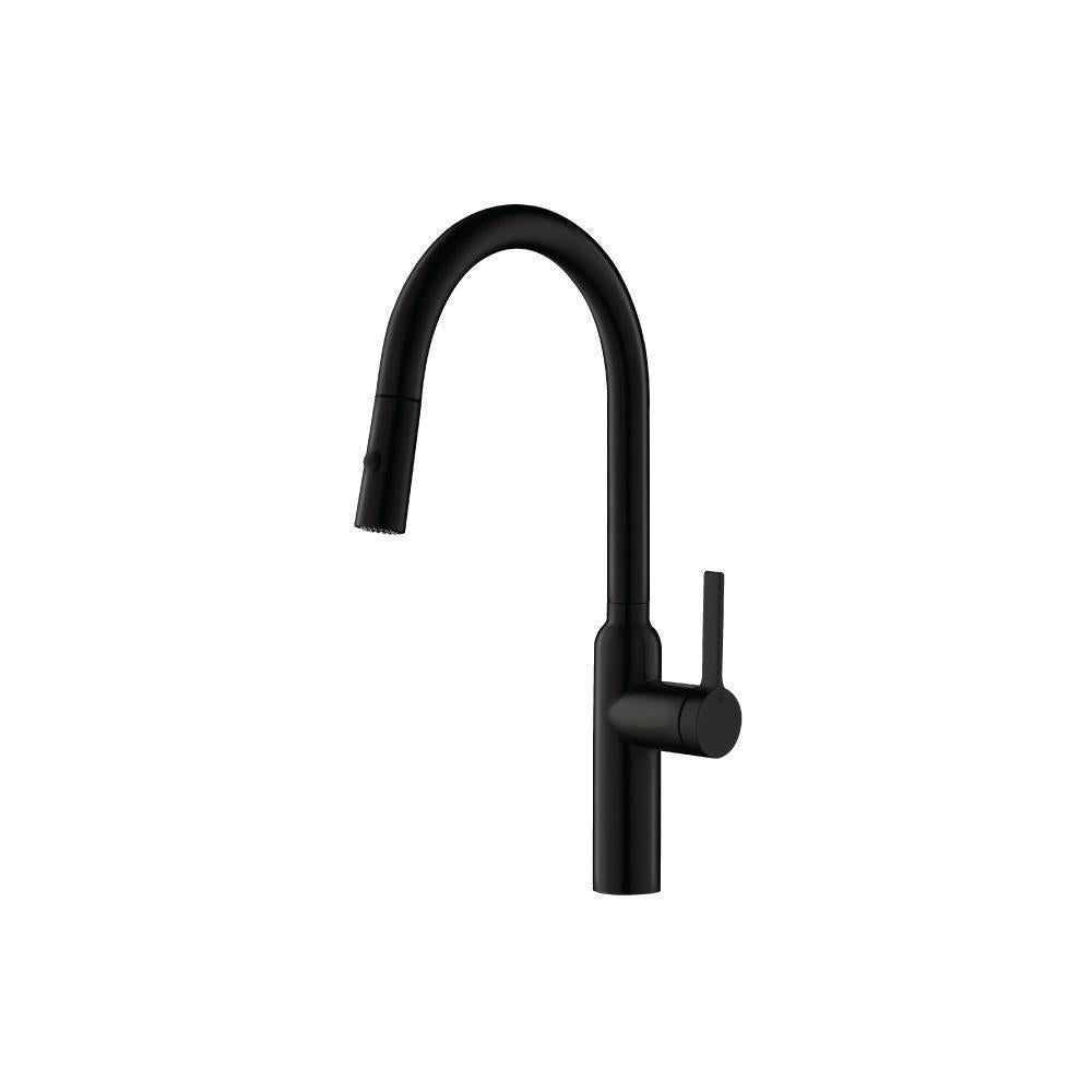 Flusso K.1360 Ziel - Dual Spray Stainless Steel Kitchen Faucet With Pull Out