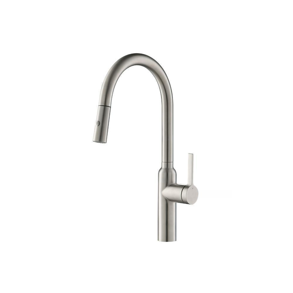 Flusso K.1360 Ziel - Dual Spray Stainless Steel Kitchen Faucet With Pull Out