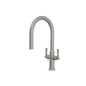 Flusso K.1800 Velox - Dual Spray Stainless Steel Two Handle Kitchen Faucet With Pull Out