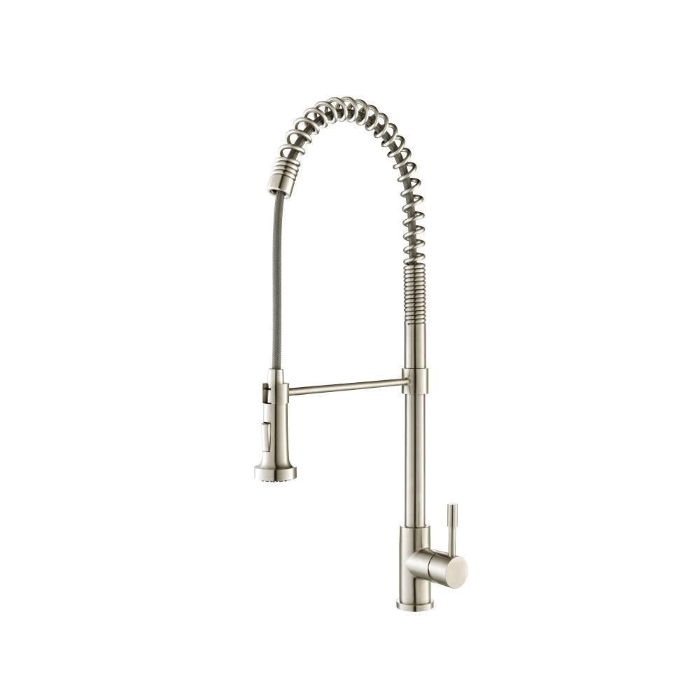 Flusso K.2000 Professio - S - Dual Spray Professional Stainless Steel Kitchen Faucet With Pull Out