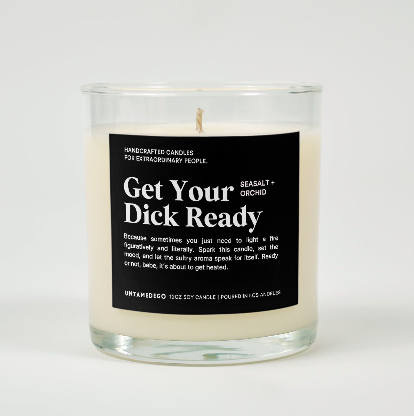 Get Your Dick Ready Glass Candle