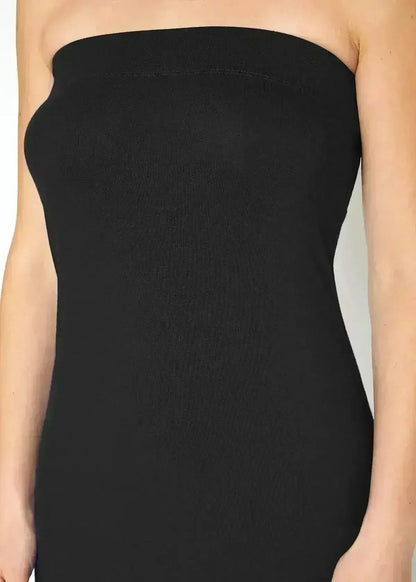 Women's Tube Top Bodycon Midi Dress