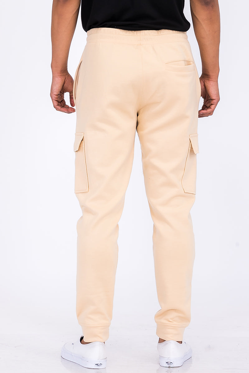 Cotton Blend Cargo Joggers with Elastic Drawstring | Apparel | Kitchen + Metal
