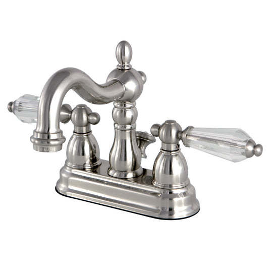 Kingston Brass KS1608WLL 4 in. Centerset Lavatory Faucet with Brass Po