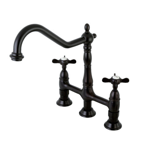 Kingston Brass KS1275BEXBS 8 in. Center Set Kitchen Faucet & Brass | Faucets | Kitchen + Metal
