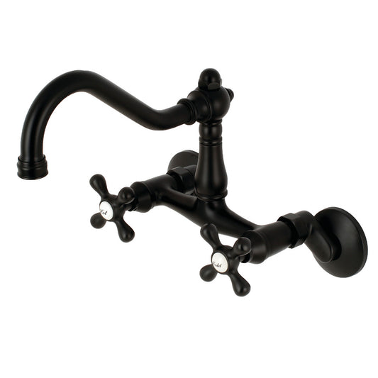 Kingston Brass KS3220AX Vintage Wall Mount Kitchen Faucet, Vintage | Kitchen [Metal] | Kitchen + Metal